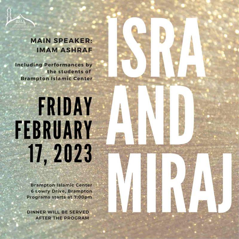 Isra and Miraj 2023 Flyer
