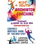 Kids + Youth Badminton Coaching